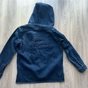 Stussy Navy Denim Hoodie